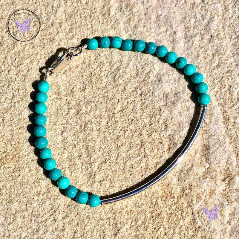 Turquoise Beaded Tube Bracelet